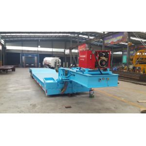 16 Tire Steel Semi Truck Trailer for Excavator Transport Gooseneck Lowboy Low