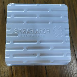 Customized reusable plastic PET white square plastic greenhouse hydroponic plant