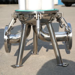Stainless Steel Cartridge Filter Housing with 0.6Mpa Working Pressure and 0.2 μm