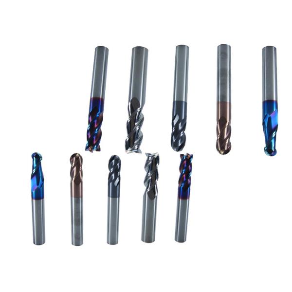 Anti Corrosive 4 Flute Carbide End Mill ALTiN Coating For High Cutting Temperature