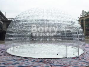 Quality Transparent Inflatable Bubble Tent , Outdoor Camping Air Tent With PVC Tarpaulin for sale
