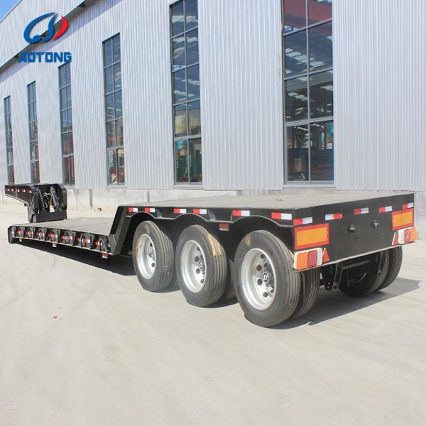 Buy Hydraulic Removable Gooseneck Lowboy Trailer 100T Payload 18000mm at wholesale prices
