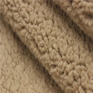 Plain Soft Faux Suede Sherpa Fabric Dying Sherpa Terry Fleece