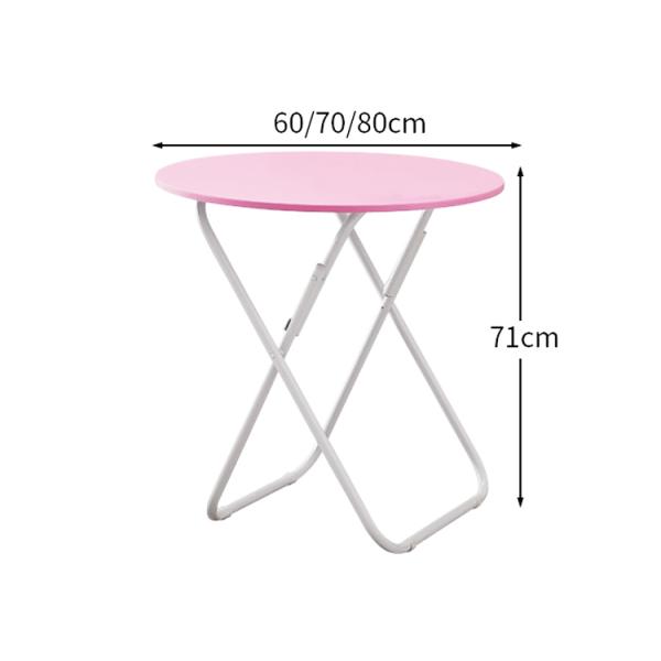 Outdoor Camping Bistro Cafe Balcony Garden Patio Metal Wooden Round Portable Folding Table for Party