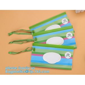 Plastic packaging bag baby EVA Tissue wet wipes bag, reusable and portable wet