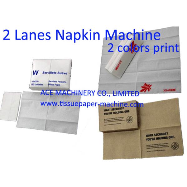 Two Colors Printing Paper Napkin Machine