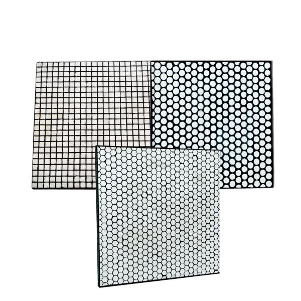 Anti Aggression Bolt On Rubber Ceramic Liner Ceramic Chute Lining