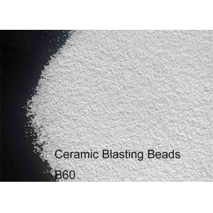 High Durability White Blasting Abrasive Material , Ceramic Bead Blasting Media