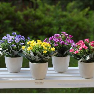 Hot sell cute potted artificial plants