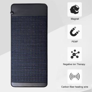 4 PEMF Coils PU leather Mattress with Crystals and Negative Ion Balls for Body