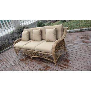6pcs half round rattan sofa set