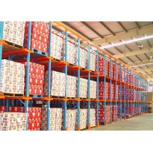 Customzied Cold Rolled Drive In Pallet Racking For Industrial Warehouse Storage