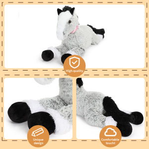 MorisMos 47 Inch Realistic Giant Horse Pillow Soft 4ft Long PP Filled Stuffed