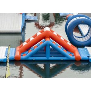 Funny Inflatable Floating Water Park With Slide Customized Size