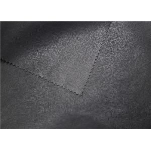 320 Gsm Polyurethane Leather Fabric , Handfeeling Synthetic Leather Fabric