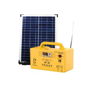 10W Home Portable Solar Lighting System With LED Bulb