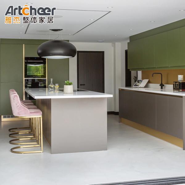 Buy Upgrade Your Kitchen Storage with Modern Gold Cabinet Handles and Door Flip Shelf at wholesale prices