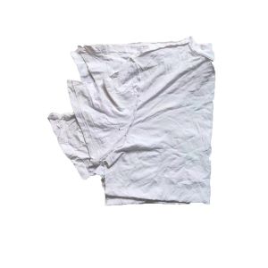 SGS Decontamination Hosiery T Shirt White Rags Bulk