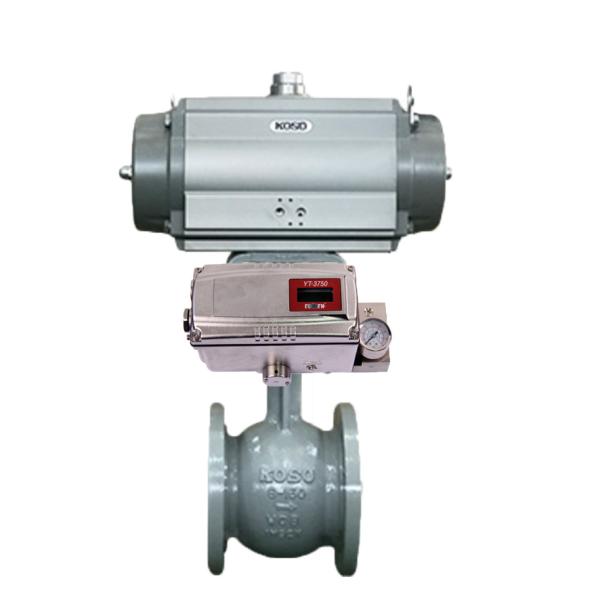 Buy KOSO Control Valve 220C Globe Valves With 6400RB 6500RA 7300RB Pneumatic Type Actuator With YT-3300 Valve Positioner at wholesale prices
