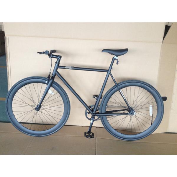 Custom Matt Black Fixie Bike Frame for Adults 700C Single Speed Urban Fitness Cruiser