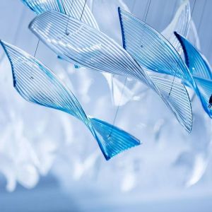 Customized Hotel Lobby Sales Department Banquet Hall Glass Chandelier In