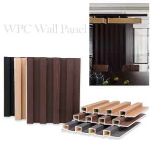Moth Proof Wood Plastic Grille WPC Fluted Panel Exterior