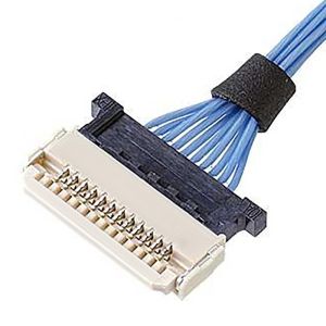 Horizontal Micro Coaxial Cable 0.5mm Pitch DW-5 20598-008T-02 Receptacle Plug 8