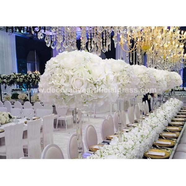 Buy 12'' 14'' 20'' Artificial Silk Flowers Ball Fake Flower Centerpieces Wedding at wholesale prices