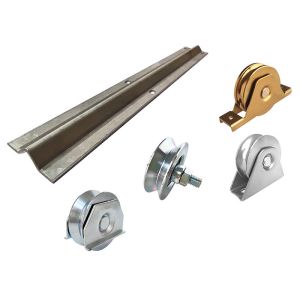 9ft 10ft 12ft 18feet Steel Galvanized V Groove Gate Track And Wheels