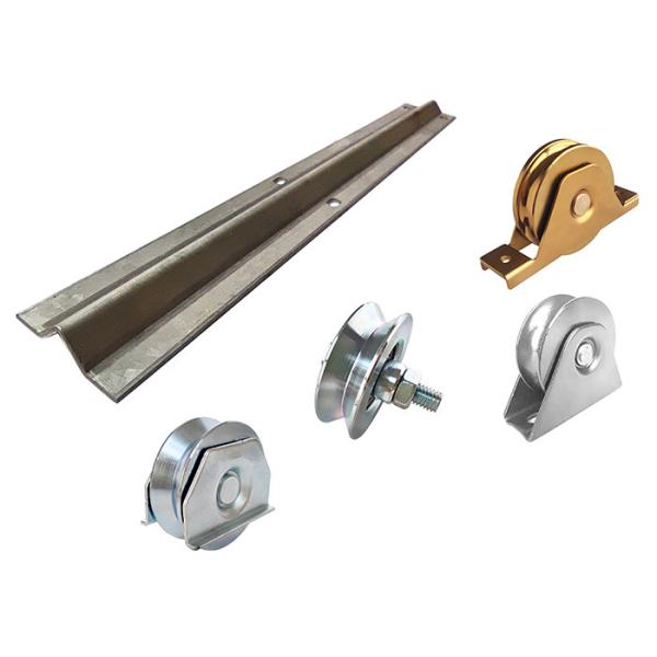 9ft 10ft 12ft 18feet Steel Galvanized V Groove Gate Track And Wheels