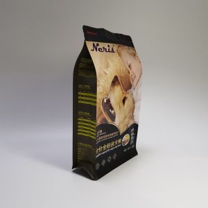 China 360mmx205mm 95mm 135 Micron Flat Bottom Pouches , Custom Dog Treat Packaging on sale
