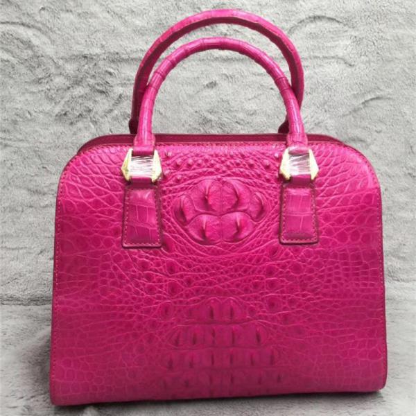 Fashion Authentic Crocodile Skin OL Lady Working Purse Female Handbag Exotic Alligator Leather Women Single Shoulder Bag