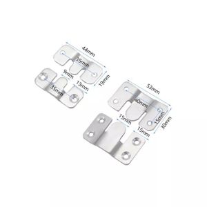 Customized Industrial Interlocking Stainless Steel Photo Frame Hook Flush Mount