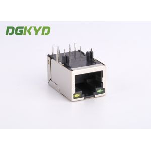 Metal shielded cat6 rj45 connectors , 1000 Gigabit female rj45 modular jack
