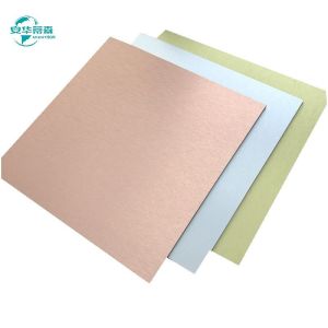 Standard Size 1220*2440mm Brushed ACP Aluminium Composite Board PVDF Coating