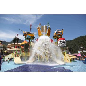 Exciting family water park in giantic waterhouse with different style waterslide / Fiberglass water slides