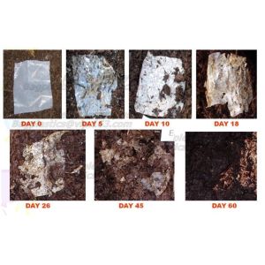 Eco friendly biodegradable plastic compostable garbage bags on roll, Compostable