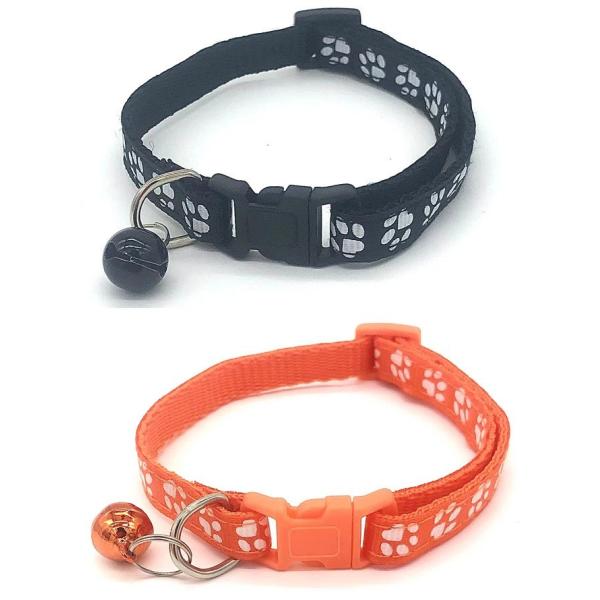 Buy Footprint Cat Dog Collar Patch Cloth Kitten E Collar With Bell at wholesale prices