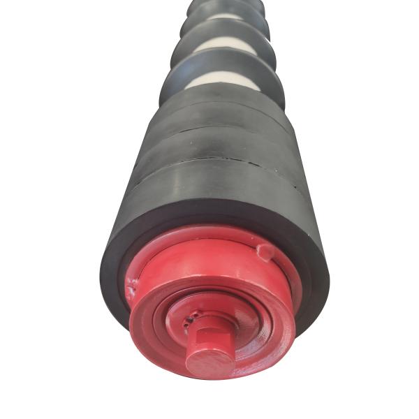Buy Video Technical Support Heavy Duty Conveyor Buffer Idler Roller for and Aging Resistance at wholesale prices