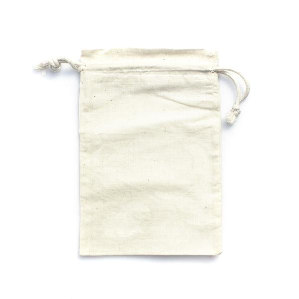 Candy Gift Drawstring Net Bags , Cotton Muslin Drawstring Bags Plain White Color