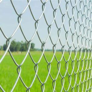 Zn-Al Galvanized Iron Construction-Grade Chain Link Fencing Panels