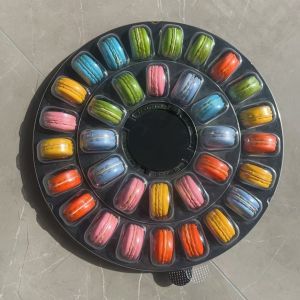 Macaron 35 Transparent Tray Packaging Handmade Box Macaron Packaging Chocolate