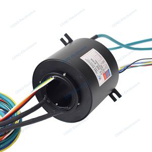 China Through Hole Slip Ring with circuits Electric Power & Ethernet Signal on sale