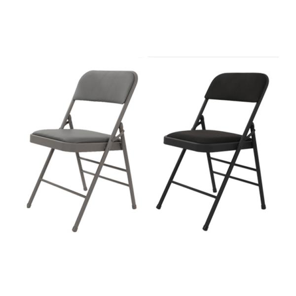 Park Stackable Folding PU Leather Matt Dining Chair for Events in Modern Design Style