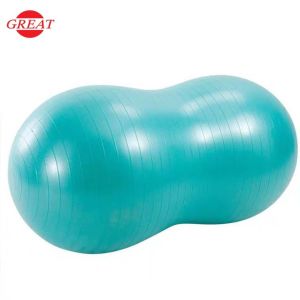 Ecofriendly PVC Exercise Ball , 45x90cm Peanut Shaped Yoga Ball