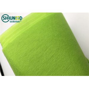 Green Color Plain Type Punch Needle Fabric Chemical Bond Nonwoven 30gsm