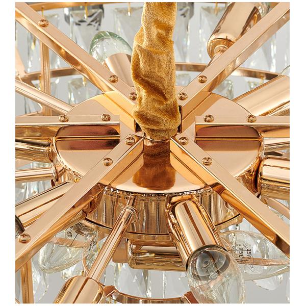 Modern chandelier for living room round bedroom Smoky grey postmodern chandelier(WH-CY-201)