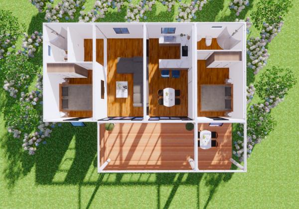 Boxspace Container Houses 6x3m Modular House China Prefabricated Homes Mobile