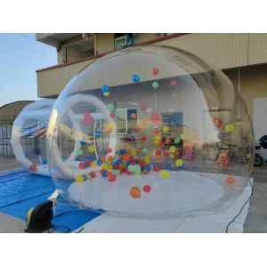 Christmas Theme Outdoor Bubble Tent Transparent Bubble Dome Tent