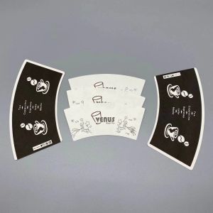 Customized 8oz Paper Cup Sheet Flexographic Print 150gsm-350gsm